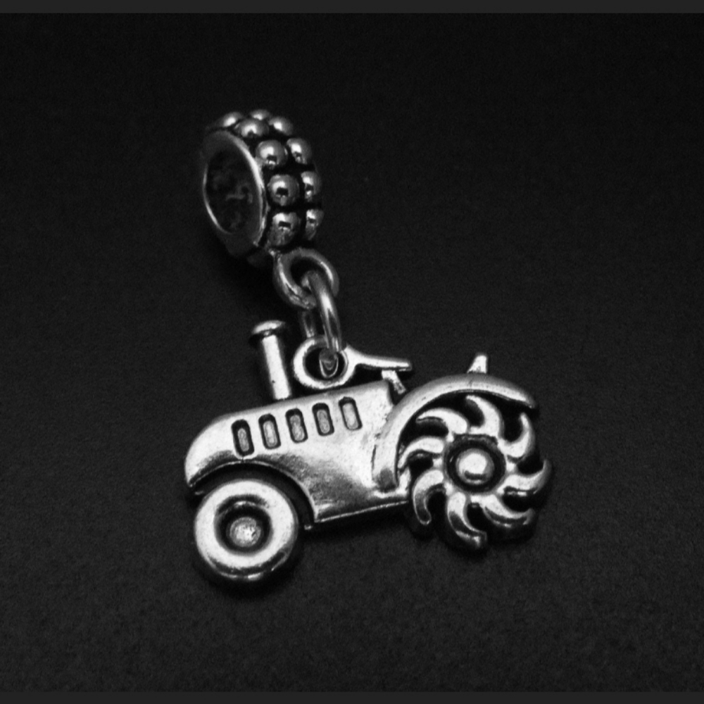 Tractor country girl charms bracelet beads fits pandora European bracele…